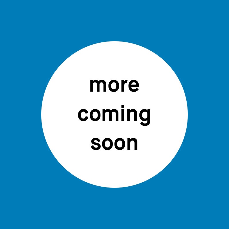 more coming soon sign over dark blue text